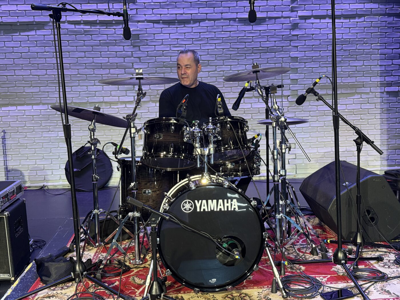 Ralph Vargas at the drum kit
